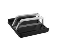 ZEPFJHE Support vertical pour ordinateur portable 1/2/3 emplacements pour ordinateur portable avec fente réglable, convient pour économiser de l'espace pour ordinateur portable