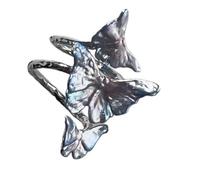 ZEPFJHE Taille Flexible Butfly Fashion Rings Couleur Effet De Transition Rétro Retro Moderne Anneaux De Fille Douce Et Cool