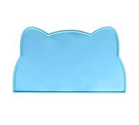 ZEPFJHE Tapis d'alimentation en silicone antidérapant en forme de tête pour animaux de compagnie