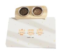 ZEPFJHE Tapis d'alimentation imperméable pour chiens et chats en PVC antidérapant facile à utiliser pour l'intérieur et l'extérieur