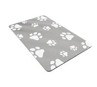 ZEPFJHE Tapis d'alimentation réutilisable pour chiens et chats désordonnés, antidérapant, imperméable, facile à éclabousser