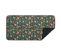 ZEPFJHE Tapis de cage à motif de lapins adorables, couche d'absorption rapide, lavable en machine, accessoire pour petits animaux, tapis de cage réutilisable