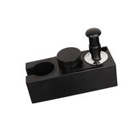 ZEPFJHE Terrain De Café Professionnel Tamping Stand Set Espresso Tamper and Distributeur avec Une Station De Tamponnage en Métal Amovible