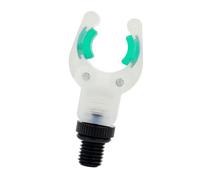 ZEPFJHE Tête de Repose-Canne pour la pêche de Nuit et à Terre, Fourche Lumineuse en Forme de V avec Base filetée et Coussinets Souples pour Les pêcheurs