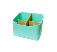 ZEPFJHE Texture Bamboos Moderne Boîte De Rangement Bureau En Plastique Organisateurs Multi-compartiments Pour Les Accessoires Papeterie Home Office Utiliser Les Organisateurs En Plastique