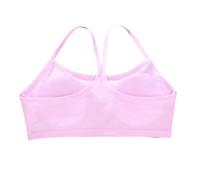 ZEPFJHE Tops De Tube Jeune Fille Soutien-Gorge Camisole Youth avec Poitrine Insert Non Glisser pour Les Filles Actives Âgées 6 À 12 Ans