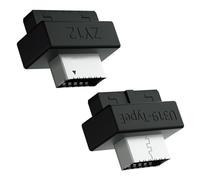 ZEPFJHE Transfert rapide de 5 Gbit/s USB 3.0 vers adaptateurs de type E pour cartes mères 19 broches et 20 broches Installation simple sans outils nécessaires Ordinateur économiseur d'espace