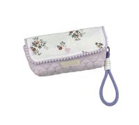 ZEPFJHE Trousse à crayons à imprimé floral avec cordon de grande capacité - Trousse à crayons - Trousse de maquillage de voyage pour femme - Fournitures scolaires florales, a