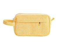 ZEPFJHE Trousse à crayons en velours côtelé de grande capacité - Trousse à crayons - Trousse esthétique de grande capacité pour étudiants, jaune