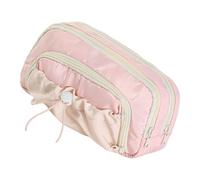 ZEPFJHE Trousse à crayons multi-couches haute capacité pour stylos, stylos, sac de rangement pour étudiantes et femmes, sac spacieux avec épingle, a