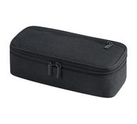 ZEPFJHE Trousse à crayons simple de couleur unie - Grande capacité - Organisateur de stylos - Pochette de couleur unie pour étudiant, Noir