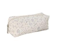 ZEPFJHE Trousse esthétique avec nœuds, trousse à crayons, trousse de maquillage de grande capacité, fournitures de rentrée scolaire pour fille, pochette de maquillage de grande capacité, lavande