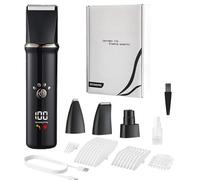 ZEPFJHE Unguis Moulin portable rechargeable par USB pour chiens Ensemble silencieux Écrasement doux Garde de sécurité Plan ergonomique permanent ABS ABS