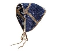 ZEPFJHE Unique Femmes Stripe Bandeau Tricoté Triangle Écharpe Doux Élastique Cheveux Turban Printemps Accessoires pour Cheveux