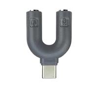 ZEPFJHE USB C pour Doubler L'adaptateur De Séparateur De 3 5 Mm Compatible pour Les Périphériques Téléphone Type C Permet Le Partage Musical À Double Sens L'adaptateur Double Soirée Cinéma