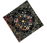 ZEPFJHE Velaves Brodés Tissu De Divination Luxueux Tarots Mous Rideaux De Tissu Résistant Lectures Mystiques Fade Tarots Résistants