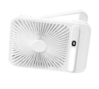 ZEPFJHE Ventilateur de Bureau Polyvalent avec écran LCD, minuterie de 8 Heures et Deux Ports USB pour Le Chargement de l ' Appareil, Ventilateur Multiple