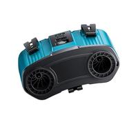ZEPFJHE Ventilateur Portable À Pince De Taille Rechargeable 10 Vitesses Détachable Fort Refroidissement pour Le Travail en Plein Air Voyage Rapide en Plein Air