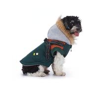 ZEPFJHE Vestes De Chiens Bordées Toison À Froid avec Extérieur Imperméable Et Conceptions 2 Jambes Manteau d'hiver Épaissi pour Les Races Petites Races Vestes pour Chiens Imperméables