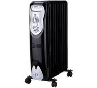 Zephir ZRA1519 - Radiateur à huile - mobile - 2000 Watt - noir / argent Noir / argent G