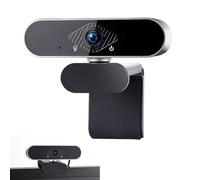 Zephome Webcam avec microphone caméra PC Cam, 1080p HD Mini Face Conférence, 360° réglable USB Web Cam Plug & Play pour conférence, enregistrement en streaming en direct, compatible avec Skype/Zoom