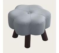 ZephPerton Tabouret Repose-Pieds, Pouf en Forme De Fleur, Petit Tabouret À Chaussures, Repose-Pieds Décoratif, Repose-Pieds avec Pieds en Bois pour Petits Espaces, Salon, Chambre (Rose) Blue One Size