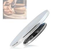 Zephviora Disque de Potier, Plateau Tournant en Aluminium de 25 cm, Tour de Poterie Support Pivotant à 360 °, Outil de Sculpture Tournette de Potier pour Céramique, Argile, Sculpture