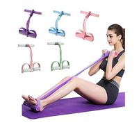Zephylix Corde de tension multifonctionnelle, bande de résistance à la pédale à 6 tubes, bande de traction élastique, corde de tension de yoga, pour ventre/taille/bras/jambe, étirement, entraînement