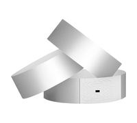 Zephylix Lot de 1 000 bracelets en papier pour événements, 100/500/1000 pièces - Jetables - Adhésifs colorés - Pour hôpital et identification médicale, fête, identification VIP - Argenté