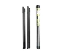 Zephylix Lot de 2 bâtons d'alignement de golf pliables de 121,9 cm pour améliorer le swing, la posture du put, avec tube de rangement noir