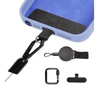 Zephylix Lot de 2 cordons de téléphone rétractables avec boucle d'embrayage antivol pour randonnée, cyclisme