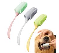 Zephylix Lot de 3 brosses à dents pour chiens et chiens adultes