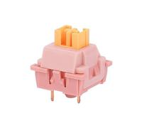 Zephylix Lot de 35 tiges dédiées pour clavier mécanique remplaçables à chaud 5 broches/vert/rose pêche/silencieux/son de touche, accessoires d'ordinateur