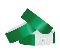 Zephylix Lot de 500 bracelets en papier pour événements, 100/500/1 000 pièces, bracelets adhésifs colorés, pour hôpital et identification médicale, fête, identification VIP - Vert