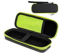 ZephyrCraft Étui Rigide pour Philips OneBlade QP2724/QP2734/QP2824 - Housse Antichoc Portable, Pochette Voyage Rasoir Électrique et Accessoires (Vert/Noir)
