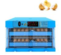 ZephyrGlow Couveuse Automatique avec Contrôle de la Température et Affichage de l'Humidité - Incubateur Oeuf Automatique avec Retournement Automatique des Oeufs,128Egg
