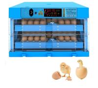 ZephyrGlow Couveuse Oeuf Automatique avec Intégré et Retournement Automatique des Oeufs - Contrôle de la Température pour Une Incubation Optimale,128Egg