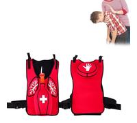 ZephyrGlow Gilet Anti-Suffocation Heimlich pour Adultes/Enfants, Entraîneur de Formation aux Premiers Secours avec Blocage Trachéal, Dispositif Éducatif Portable pour Cours de Sauvetage,Red-Adults