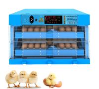ZephyrGlow Incubateur Oeuf Automatique avec Retournement Automatique des Oeufs, Contrôle de la Température et Intégré - Couveuse Oeuf Automatique pour Une Incubation Assurée,128Egg