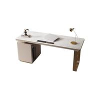 Zephyria Bureau d'ordinateur Moderne Poste de Travail PC Moderne avec Armoire de Rangement, Prises et Bureau d'étude réversible Table de Jeu avec Petit Espace pour PC(160cm)