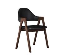 Zephyria Chaises de Salle à Manger, Chaises de Salle à Manger en Bois Massif de Style Chinois avec Dossier rembourré for la Maison ou l'hôtel,Sièges de Cuisine Confortables pour Les Repas de(Black)