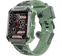 Zephyrion Montre Connectée Homme Femme Avec Ecouteur, Mp3 4gb Ram 1000+ Chansons, Appel Bluetooth, Écran Hd 1,96 Pour Tracker D'activité, Moniteur De Sommeil Fréquence Cardiaque (Noir)