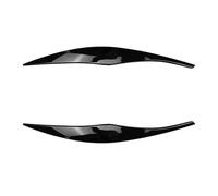 ZEPHYX for, for série 3 E90 E91 320I 330I 2005-2012 bande de garniture de phare avant autocollant de garniture de couverture de sourcil Autocollant de couverture de paupière(Glossy Black)
