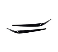 ZEPHYX for, for Série 5 G30 G31 G38 F90 M5 525I 530I 540I 2017-2021 Accessoires ABS 2 pièces Paupières de Phare Noir Brillant Sourcils Autocollant de couverture de paupière(Gloss Black)