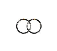 ZEPHYX Garniture de couvercle circulaire de sortie de climatisation de tableau de bord en Fiber de carbone, for Mercedes-Benz GLK X204 2008 - 2015 Couvercle d'aération du tableau de bord (Size : Schw