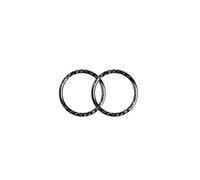 ZEPHYX Garniture de couvercle circulaire de sortie de climatisation de tableau de bord en Fiber de carbone, for Mercedes-Benz GLK X204 2008 - 2015 Couvercle d'aération du tableau de bord (Size : Grey