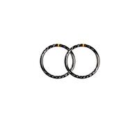 ZEPHYX Garniture de couverture de décoration de cercle de sortie de climatisation de tableau de bord, for Mercedes-Benz Classe C W204 200 260 300 2007-2014 en fibre de carbone Couvercle d'aération du
