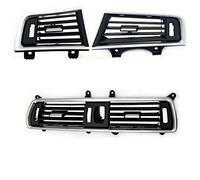 ZEPHYX Un ensemble de panneau de sortie de grille de ventilation de climatisation, for BMW série 5 F07 GT, première rangée de vent, gauche, centre droit, avec plaque chromée Évent de sortie d'air (Co