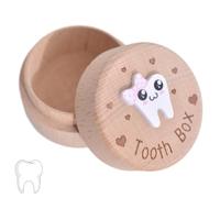 ZEPIQOR 1 pcs Boite a Dents de Lait, Boite a Dents de Lait Garcon avec Motif de Dents de Lait pour garçons et filles, Boite à Dents de Lait pour Stockage des dents, Cadeau pour les nouveaux parents