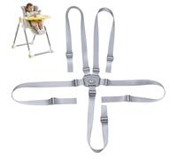 ZEPIQOR 1 Pcs Harnais 5 Points pour Poussette, Sangle de Sécurité pour Chaise Haute, harnais chaise haute, Ajustable Ceinture de Sécurité pour Poussette, pour Chaise Haute Bébé Landau